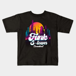 FUNK E-TOWN SOUNDCAST  - Sun In The City Kids T-Shirt